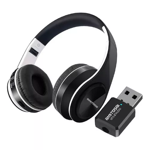 Auriculares Inalambricos Para Tv Con Su Adaptador Bluetootf5 Color Blanco