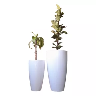 Kit 2 Vasos Para Planta 72cm E 53cm Cores Variadas