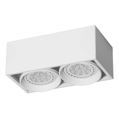 Plafon Cardanico 2 Luces Blanco Apto Led Ar111 Gam G2bt