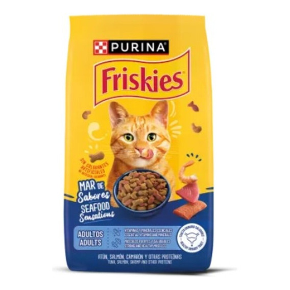 Alimento De Gato Friskies Adultos Sensaciones Marinas7,5kg