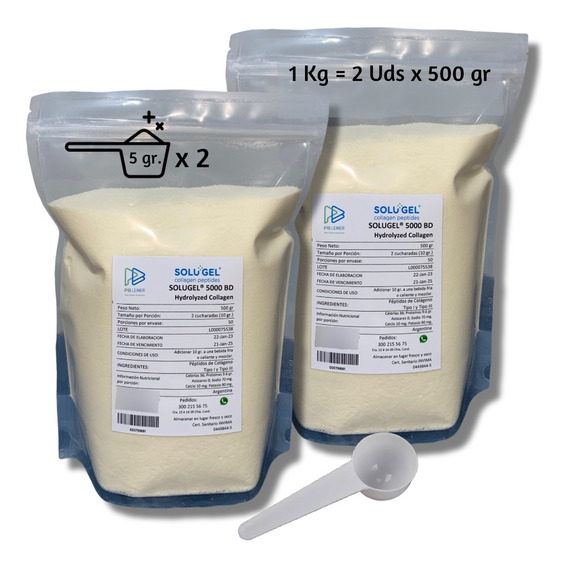 Colageno Hidrolizado 100% X 1 Kg - U - Kg a $113905