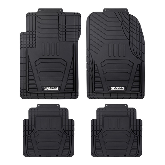 Tapetes Carro Sparco 4 Piezas Piso Pvc Protector Vehiculo