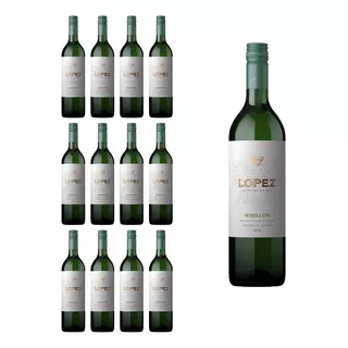 Vino Lopez Blanco Semillon 12 X 375 Cc 