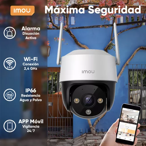 Cámara de Vigilancia PTZ IMOU Cruiser IPC-S21FEN de 2MP (1920 x 1080), IR  hasta 30m, Wi-Fi, IP66, Detección de humanos.