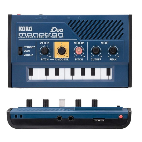 Korg Monotron Duo Mini Sintetizador Analogo De Cinta, Genial Color Azul