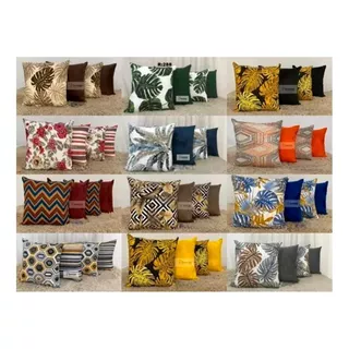  8 Almofadas Decorativa Cheias Texturato Preco Promoção Top