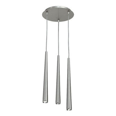 Colgante 5 Luces Konos Acero Led Base Redonda 20415ac Rd