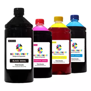 Refil 1250ml Tinta Compatível Impressora Epson L3210 L3250