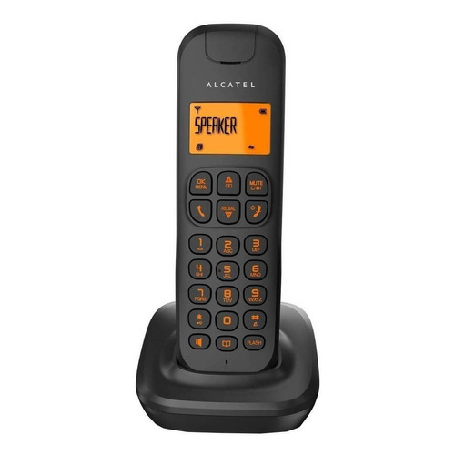 Teléfono Alcatel D185 inalámbrico - color negro