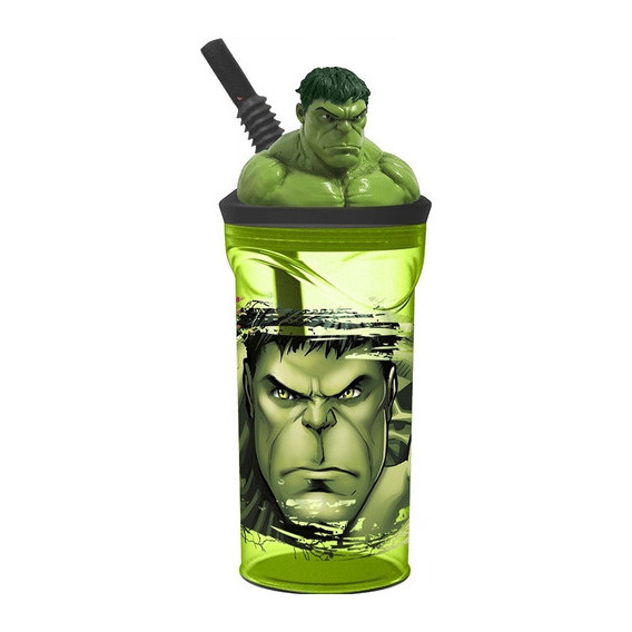 Vaso Con Figura 3d Disney Marvel Paw Patrol Minecraft Y Mas Color Hulk Sp466