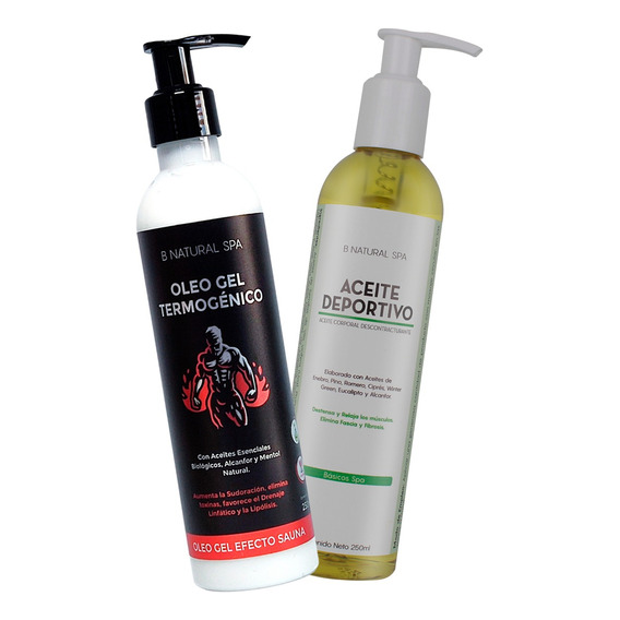 Kit Gel Termogénico Efecto Sauna + Aceite Deportivo