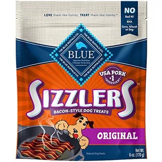 Blue Buffalo Sizzlers Natural Bacon-style Soft-moist Dog Tre