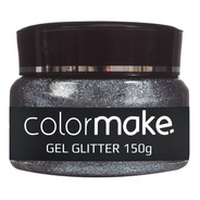Gel Glitter Prata Cabelo E Corpo Em Pote - Colormake - 150 G