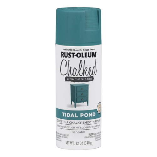 Aerosol Rust Oleum Chalked Pintura Tizada 340gr - Rex Color Azul Costeño - Coastal Blue