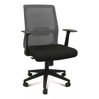 Silla Móvil Para Oficina Línea Focus Color Gris