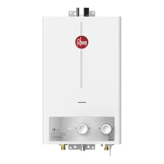 Calentador De Agua 12lt Gas Natural Tiro Forzado Rheem Color Blanco Tipo De Gas Gn 120v