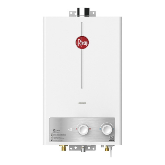 Calentador De Agua 12lt Gas Natural Tiro Forzado Rheem Color Blanco Tipo de gas GN 120V