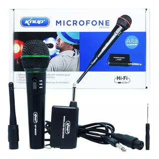 Microfone Sem Fio Semi Profissional 30 Metros P10 Karaokê