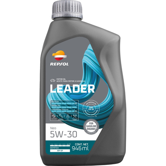 Aceite Sintético Repsol Leader Neo 5w30 Sp, 946ml 12 Piezas