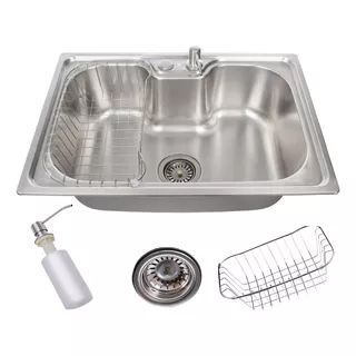 Cuba Gourmet Cozinha Aço Inox Com Acessórios 60x42cm Cor Prateado