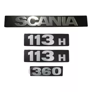Kit Emblemas Capo Scania T 113 Bicudo 