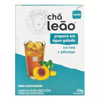 Chá Leão Ice Tea Pêssego Em Sachê 25 G 10 U