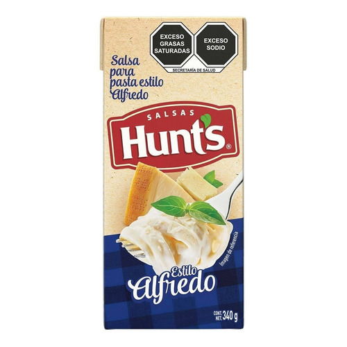 Hunt's Salsa Para Pasta Estilo Alfredo Lista En 2 Pasos 340g