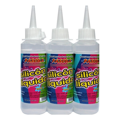 3 Piezas De Silicon Liquido Pascua 100ml Cada Una