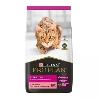 Alimento Pro Plan Optirenal Sterilized Para Gato Adulto Sabor Salmón Y Arroz En Bolsa De 7.5kg