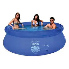 Mor Splash Fun Piscina Inflável Redonda 2.400 Litros Mor Azul