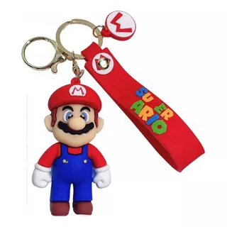 Chaveiro Super Mario Bros 3d Silicone Premium