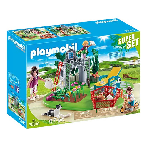 Figura Armable Playmobil Superset Familia En El Jardín +3 Cantidad de piezas 63