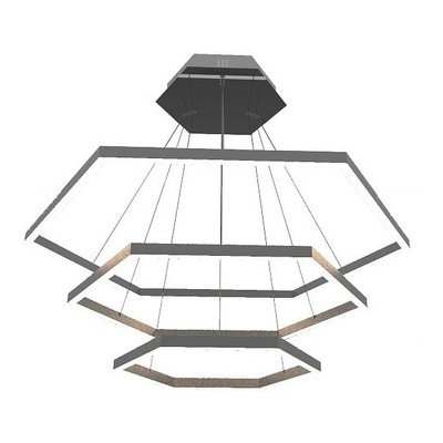 Lampara Colgante Led  Hexa Triple 80+60+40cm 119w   