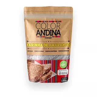 Farinha De Amaranto Sem Glúten Vegano 150g Color Andina