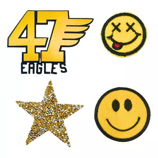 47 Eagles: Kit Apliques Termocolantes - Patch Descolados