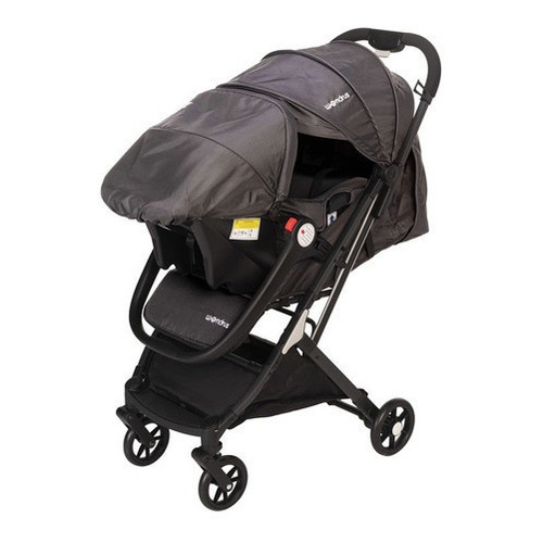 Cochecito de paseo Wondrus PLWON-308 set gris con chasis color negro