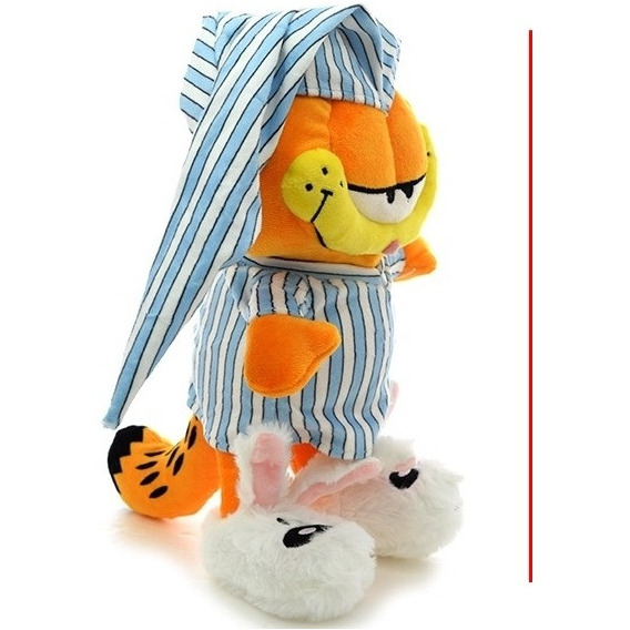 Garfield De Peluche Con Pijama Peluche Original 