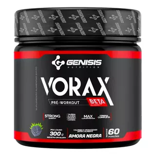 Vorax Pré Treino Alta Concentração 2000mg Beta Alanina