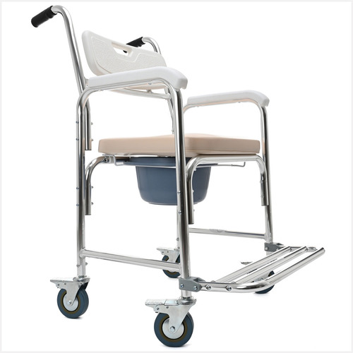 Silla Para Baño Discapacitados 3 En 1 Ducha Comodo Wc Ruedas Hilphy Medical HIL098-1