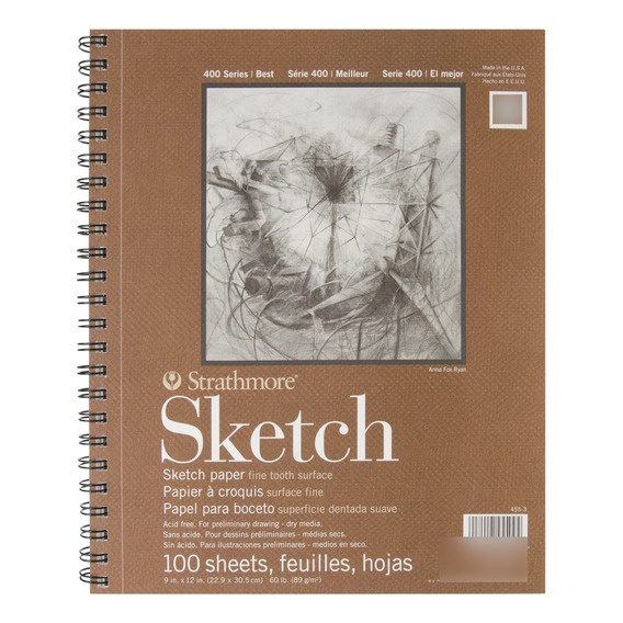 Block Dibujo Sketch Strathmore Boceto 100hj 89gr 22.9x30.5cm