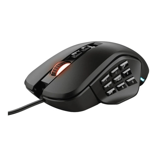 Mouse Gamer Trust Gxt 970 Morfix Personalizable Rgb 10k Dpi Color Negro
