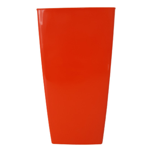 Maceta Plastico Matri Modelo Piramidal N 15 Color Naranja