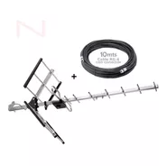 Antena Tda Tv Digital Abierta Hd One For All + Cable Coaxil