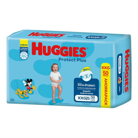 Pañales Huggies Protect Plus  XXGPañales Huggies Protect Plus XXG