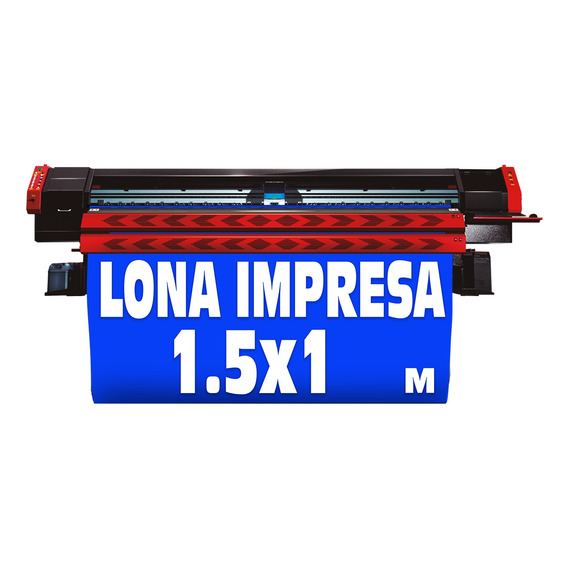 Lona Impresa 1.5x1.0 Mts