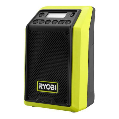 Radio Bocina Bluetooth Ryobi 18v Para El Área De Trabajo 