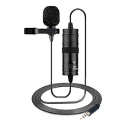 Microfone De Lapela Omnidirecional Para Câmera E Celular