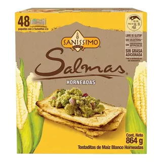 Tostaditas Horneadas Salmas Sanissimo Caja C/48 Paquetes