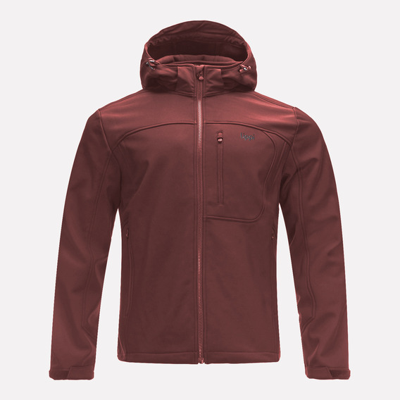 Chaqueta Hombre Lippi Macaya Softshell Hoody Jacket Burdeo