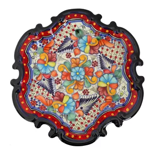 Plato Barroco De 30 Cm De Talavera 100% Original 